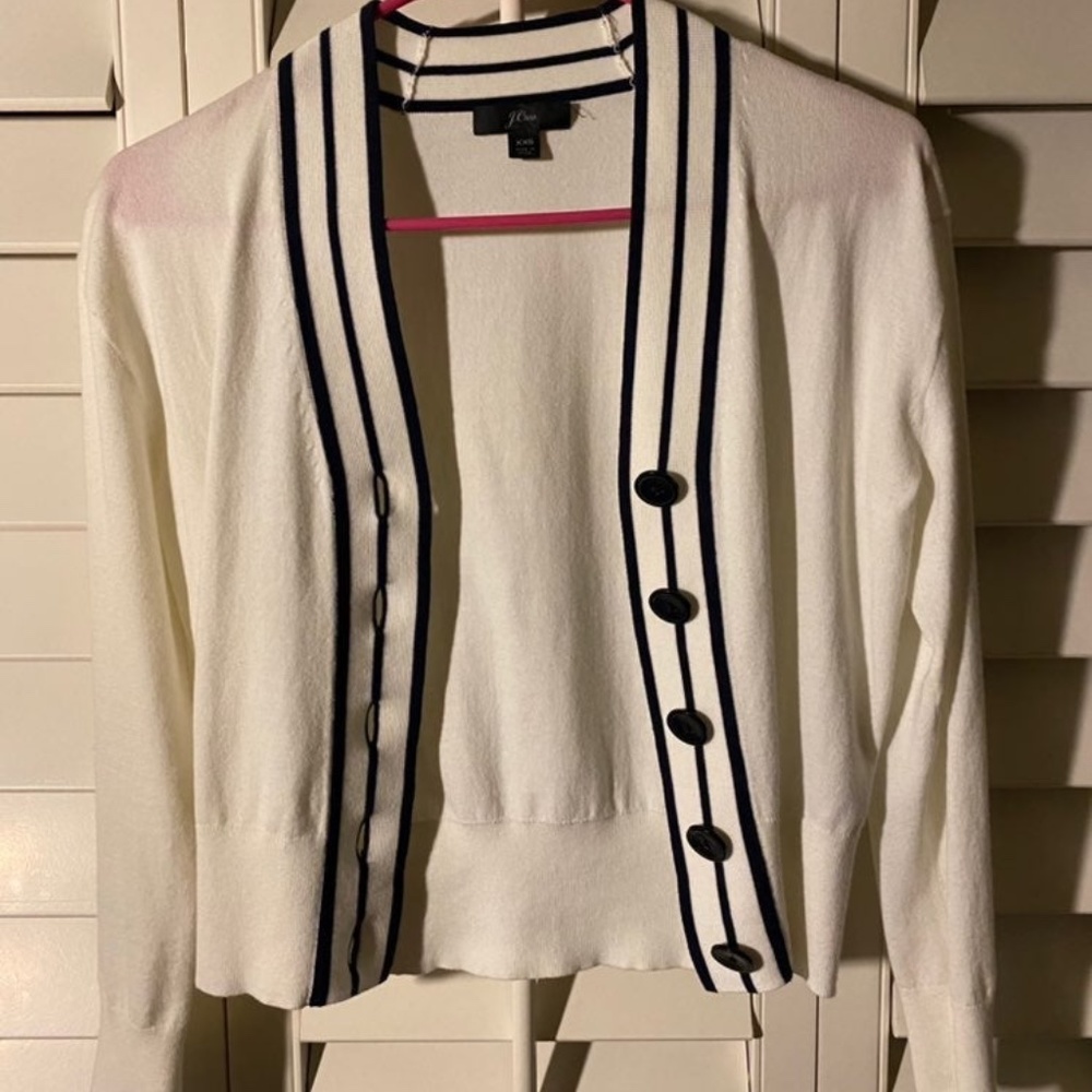 Jcrew white Cardigan Size XXS